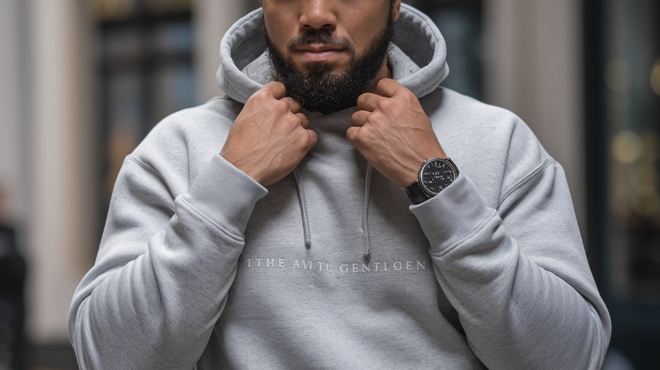 dark grey essentials hoodie